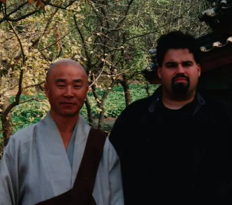 KJN Spillmann with Shaolin monk