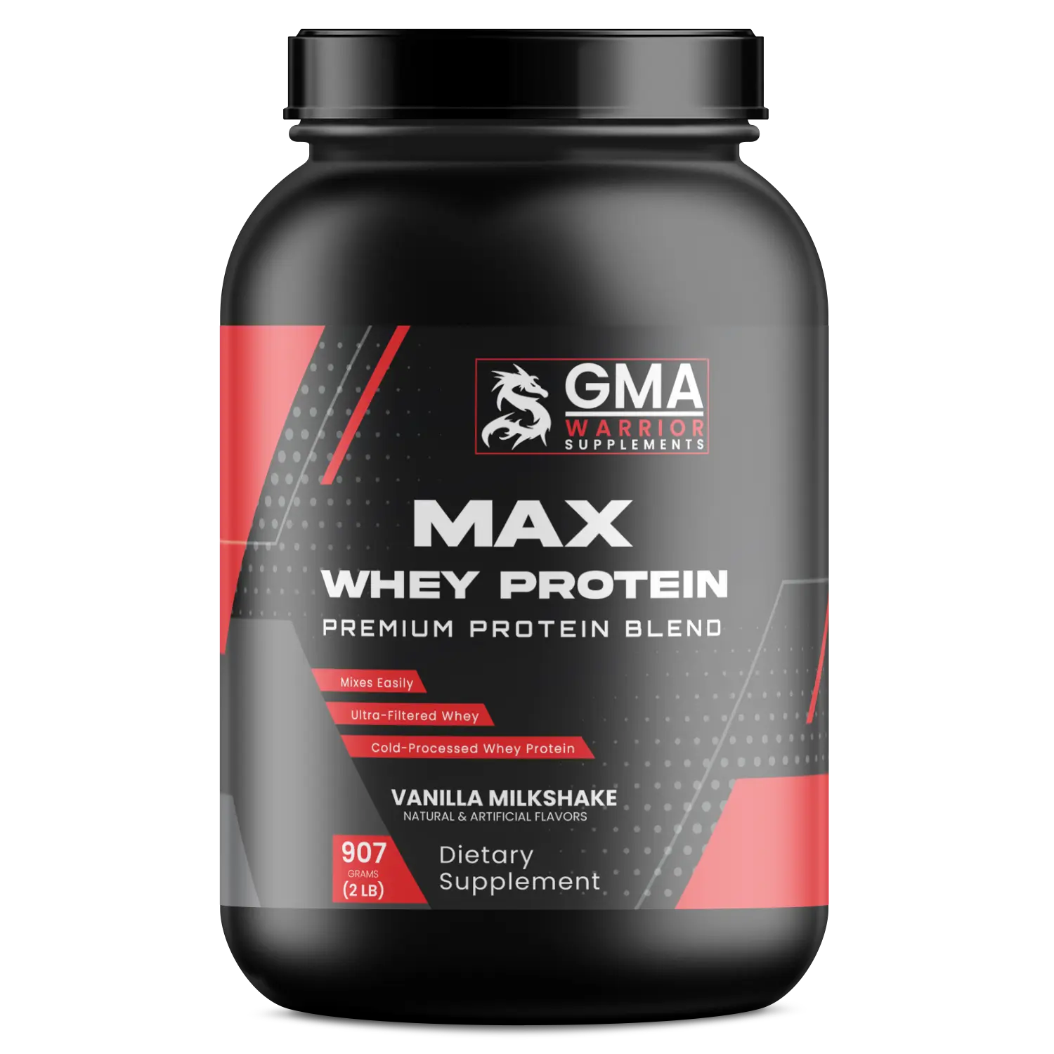 GMA Max Whey Protein Vanilla Milkshake
