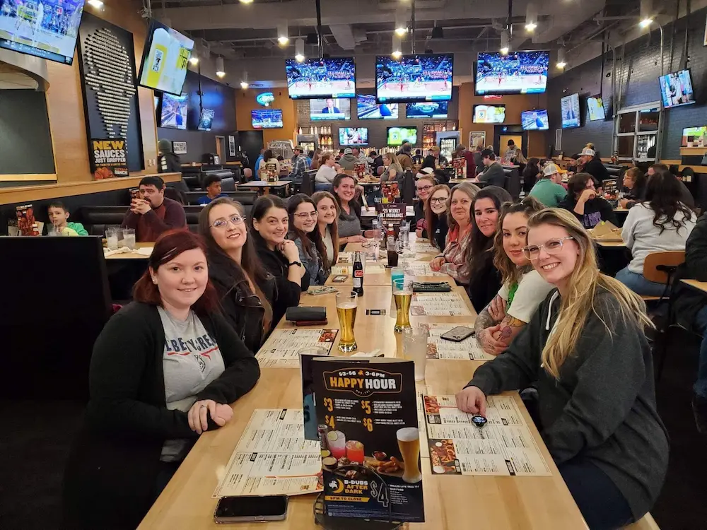 GMA Ma'am's Club members training together outdoors in traditional martial arts uniforms