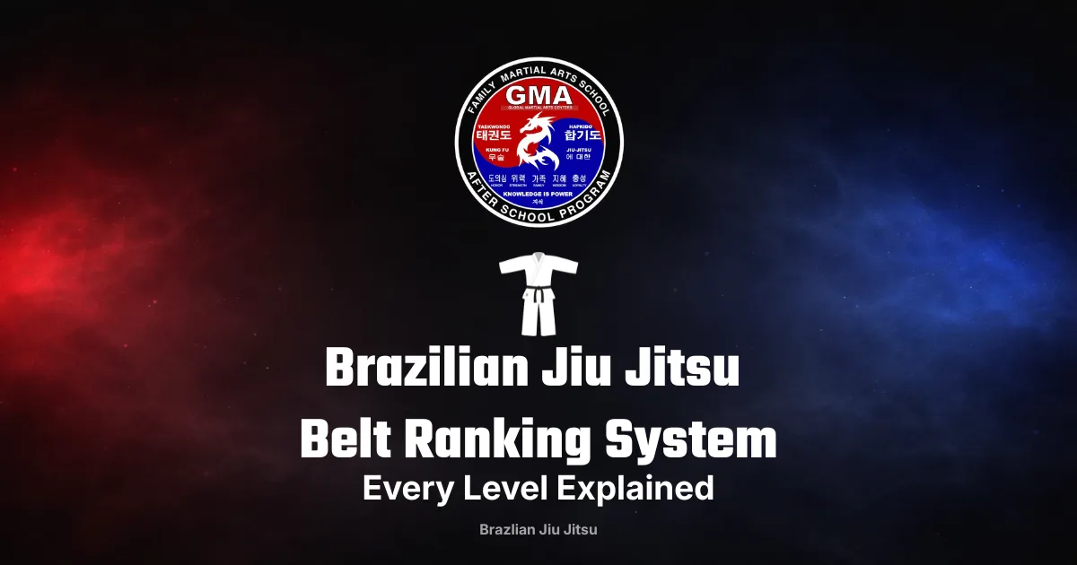 BJJ belt ranking system explained - martial arts belt progression