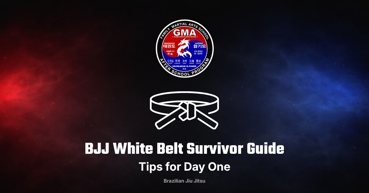 BJJ white belt tips — a survival guide for your first year of Brazilian Jiu Jitsu at Global Martial Arts USA