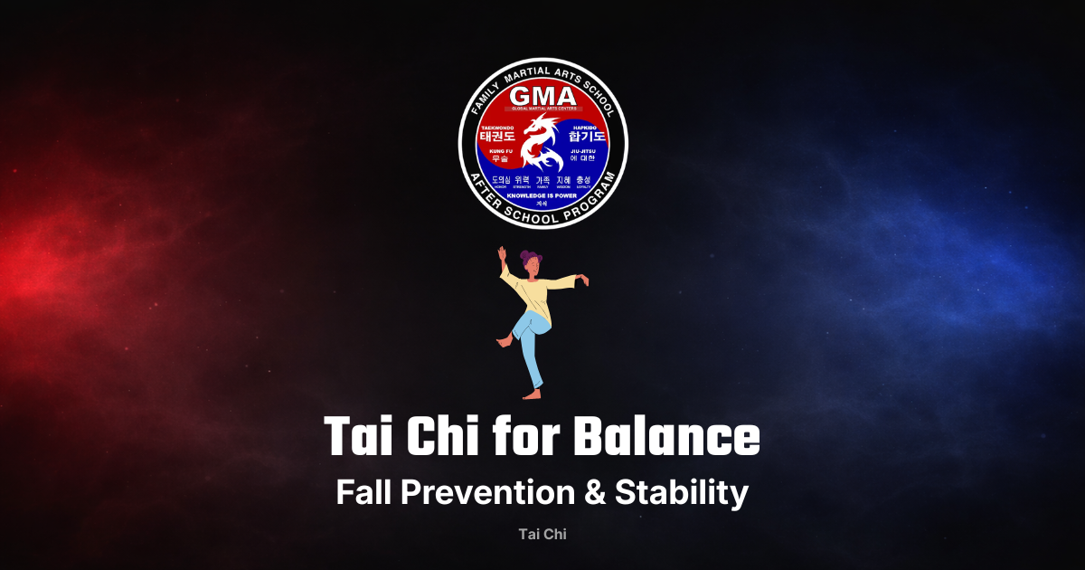 Tai chi for balance and fall prevention practice at Global Martial Arts USA
